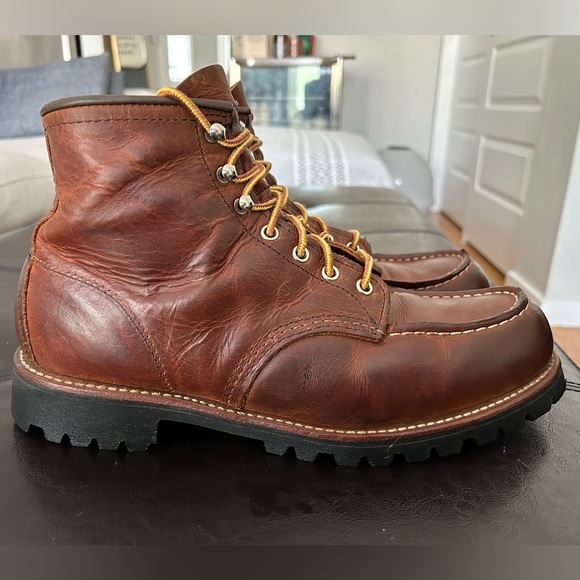 Red Wing Roughneck Boots in Brown - Picture 2 of 5